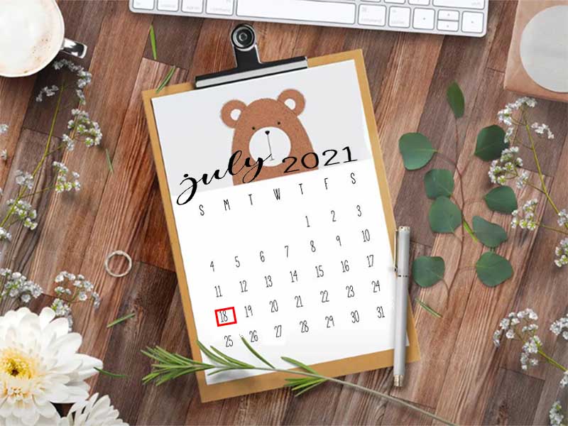18/7/2021 rơi vào chủ nhật